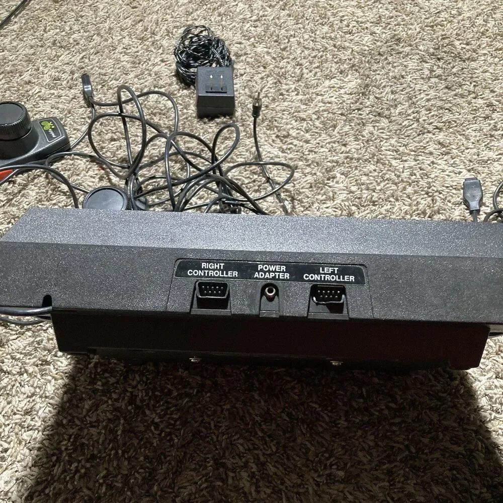 Atari Video Computer System Console with Black and Woodgrain Finish